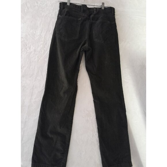 Mens Casual Retro Winter School Straight Leg Corduroy Pants 30x30 Brown - Picture 3 of 14